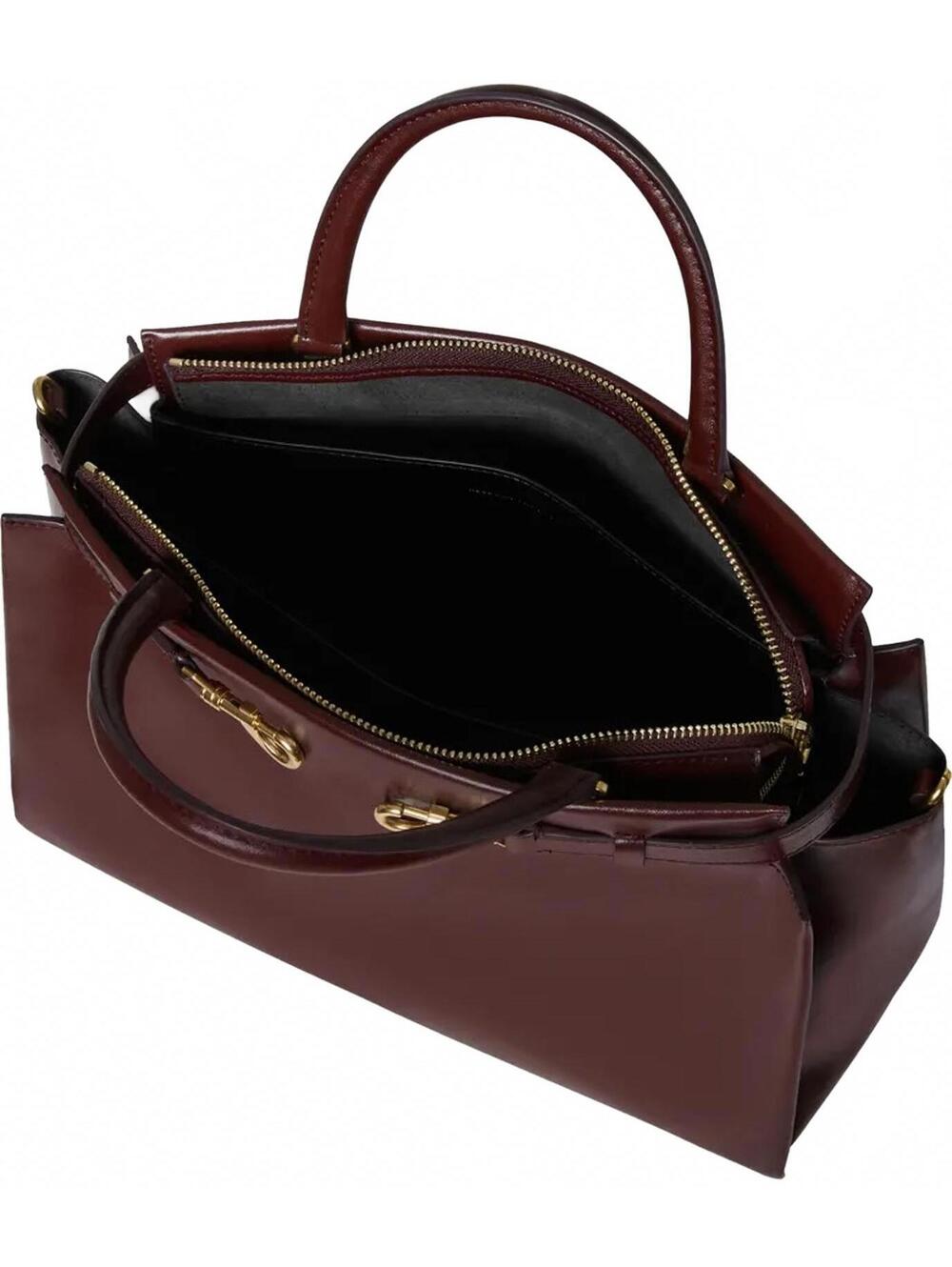 Rebecca Minkoff Insider Leather Crossbody Shoulder Bag Port NWT - Picture 5 of 9